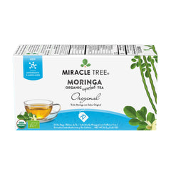 Miracle Tree Moringa Tea box front — premium organic wellness for daily rituals.