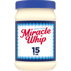 Miracle Whip Original dressing jar front showing tangy appeal for sandwiches.