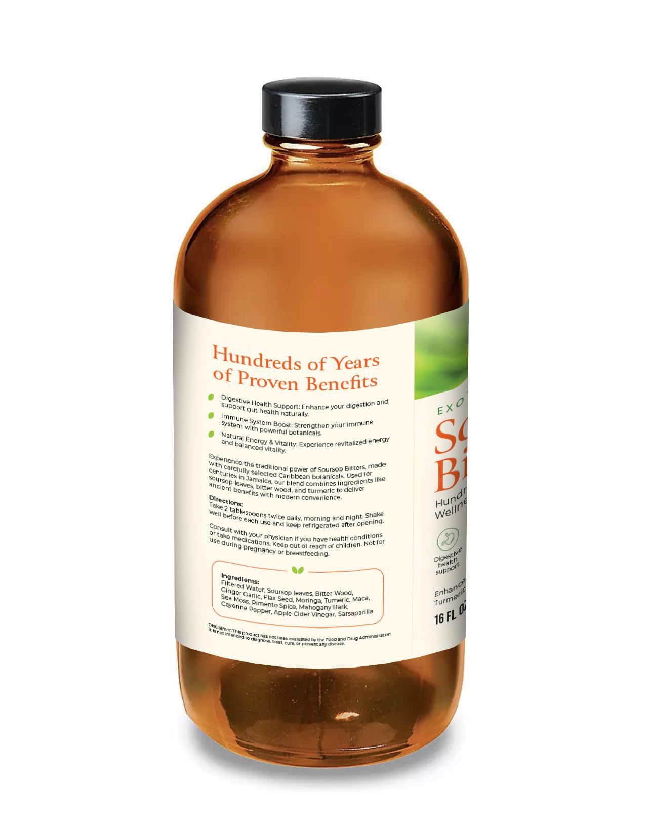 Mira's Harvest Soursop Bitters kitchen setup for quick daily wellness