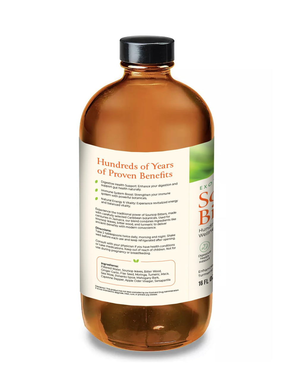 Mira's Harvest Soursop Bitters kitchen setup for quick daily wellness