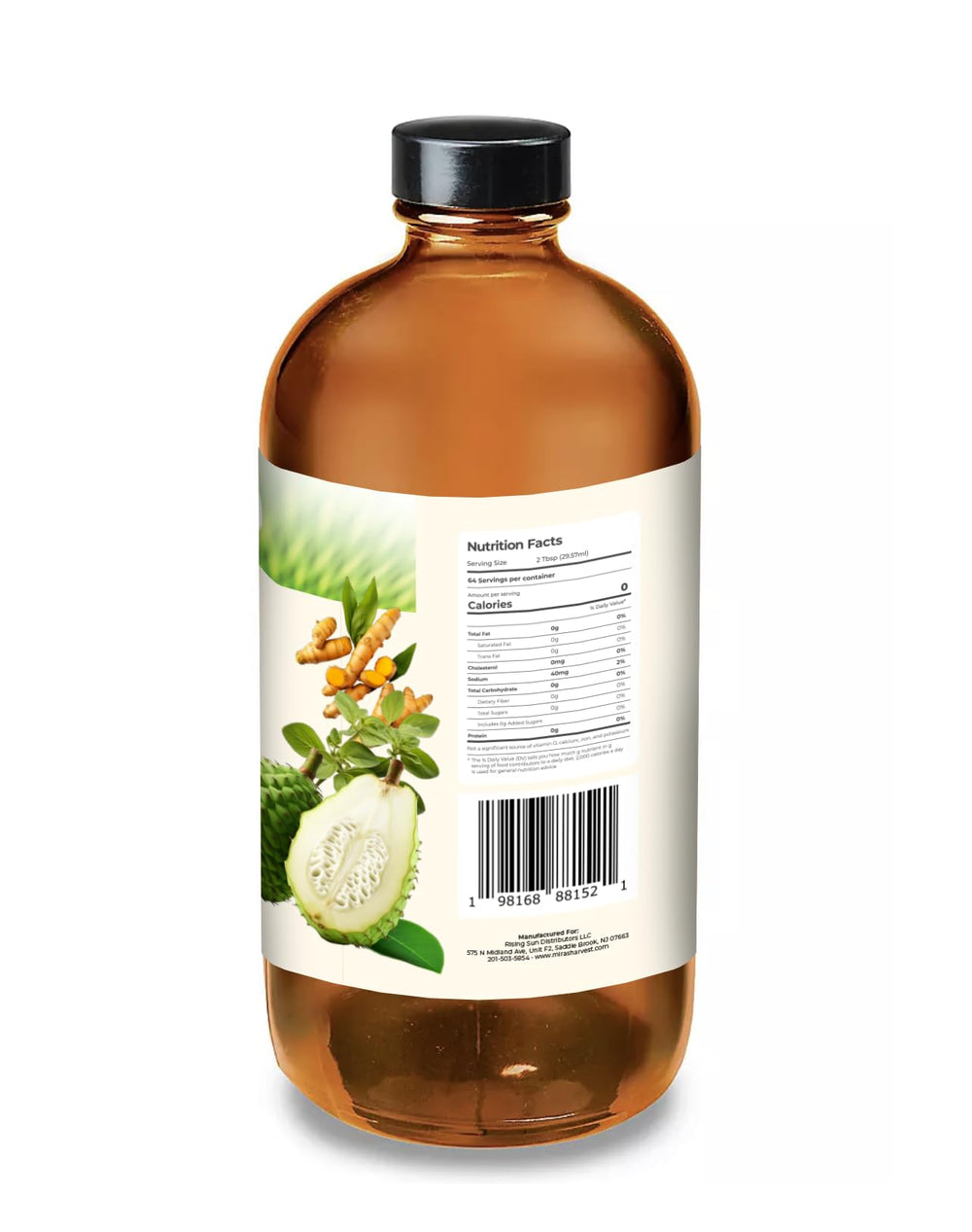 Mira's Harvest Soursop Bitters lifestyle shot signaling mindful post-meal use