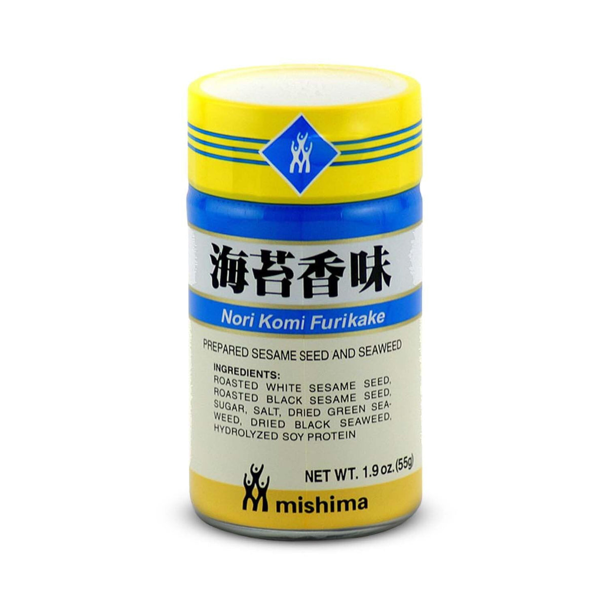 MISHIMA Shirakiku Nori Komi Furikake front label adds savory, versatile flavor to meals