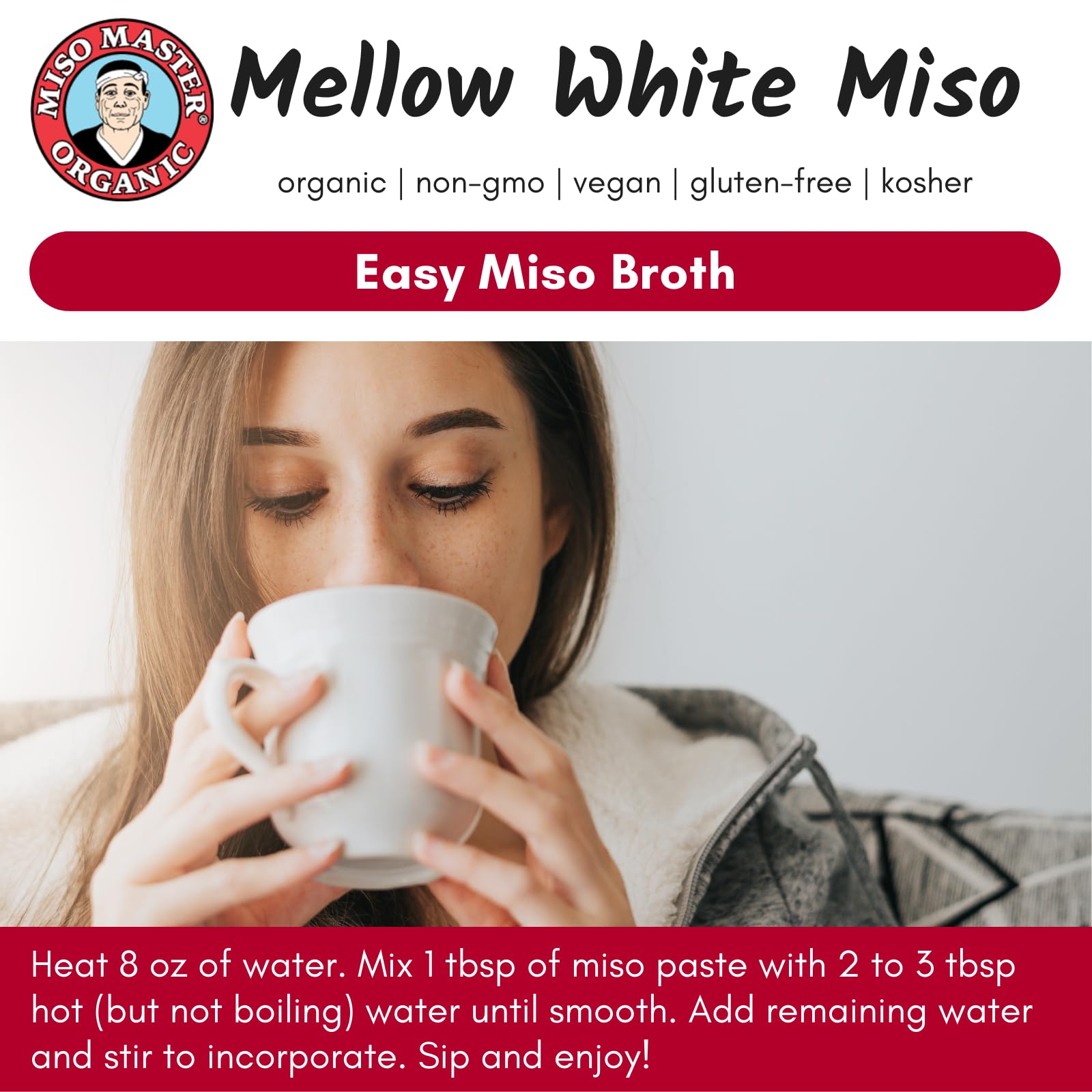 Refrigerated product label signaling perishable probiotic miso