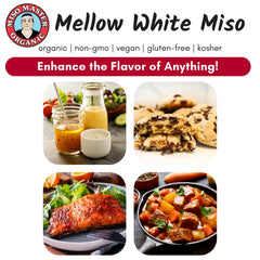 Organic soybeans and koji fermentation emphasize authentic flavor