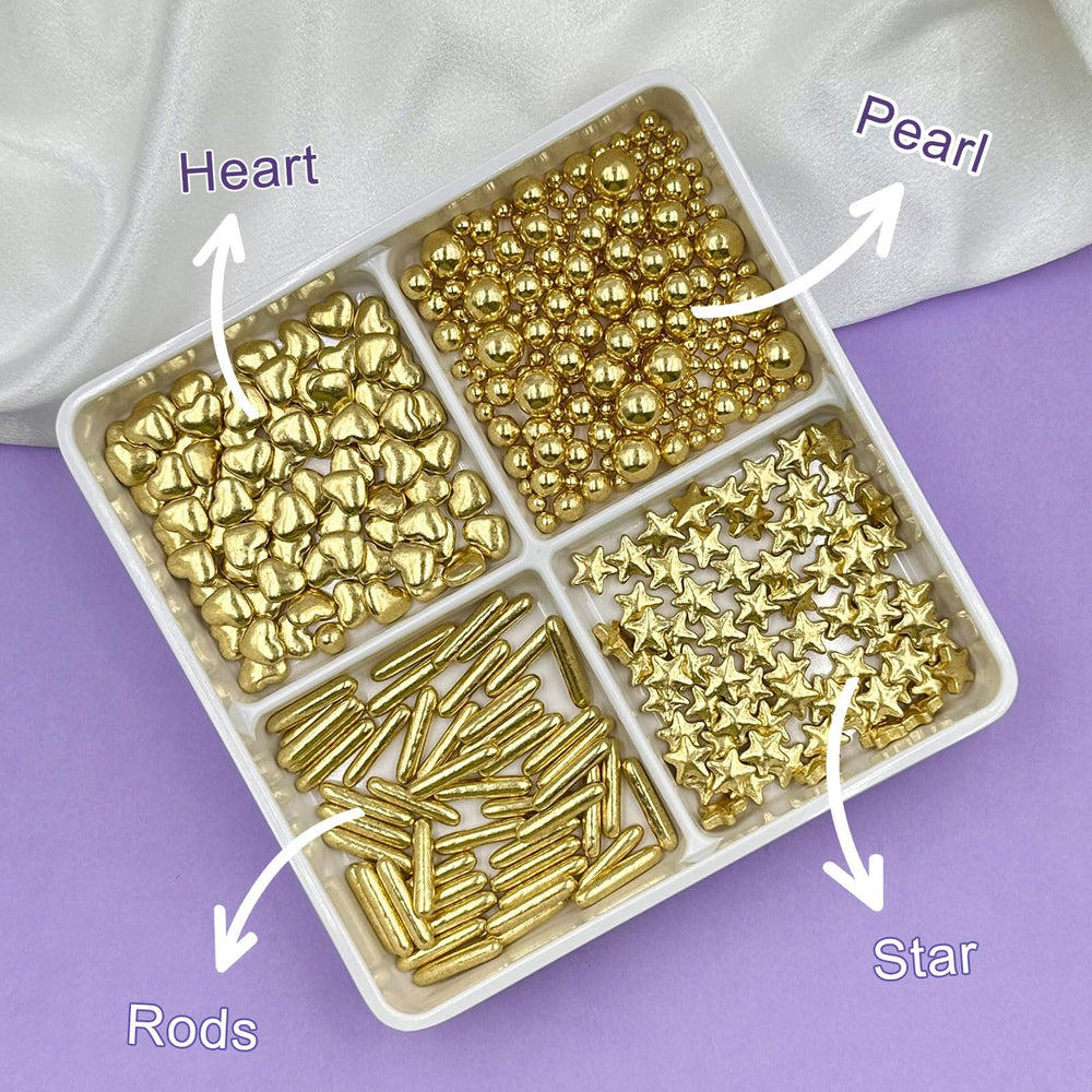 Miss Doozy clear storage box keeps decorations neatly organized.
