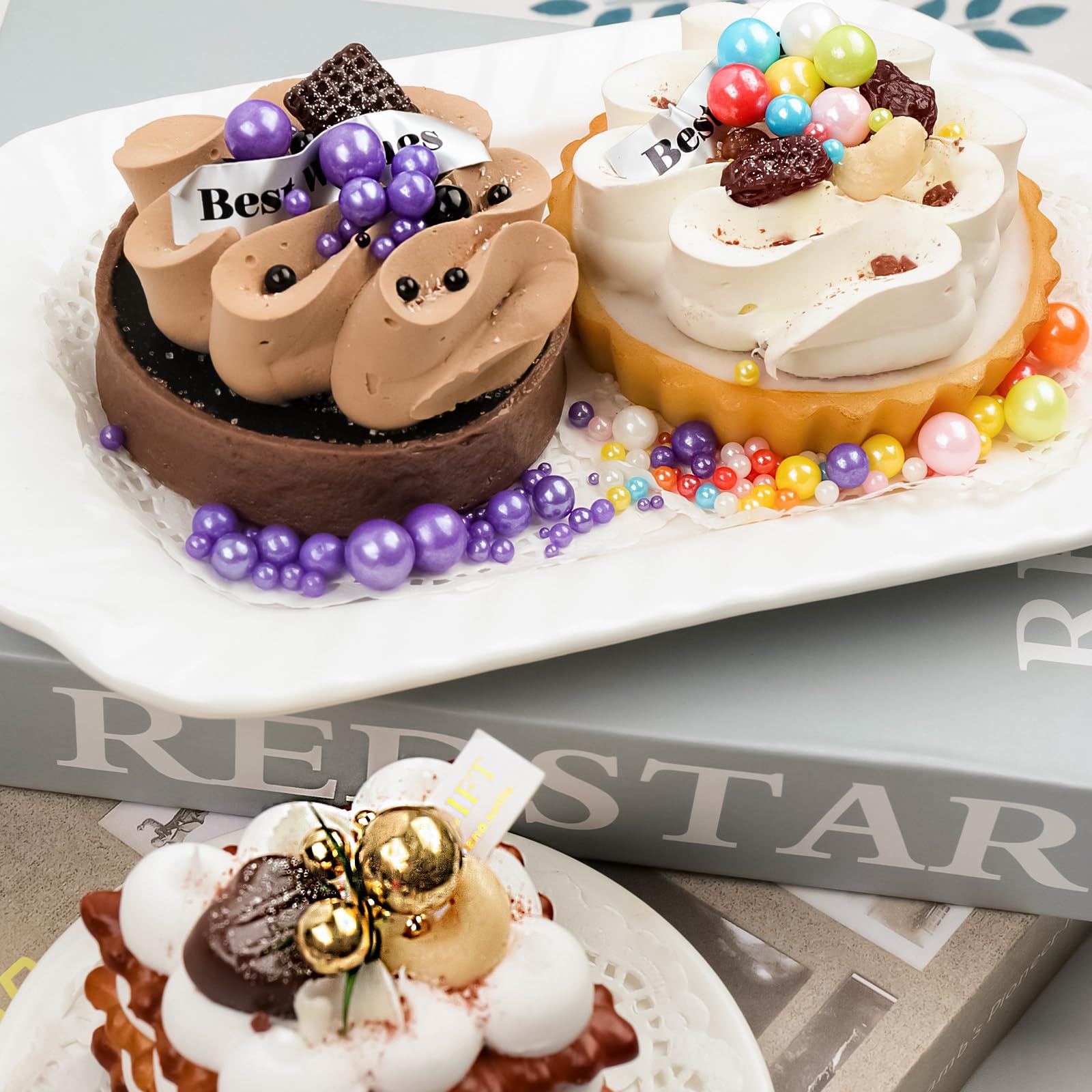 Miss Doozy Gold Pearl Sprinkles versatile toppings for macarons and cookies.