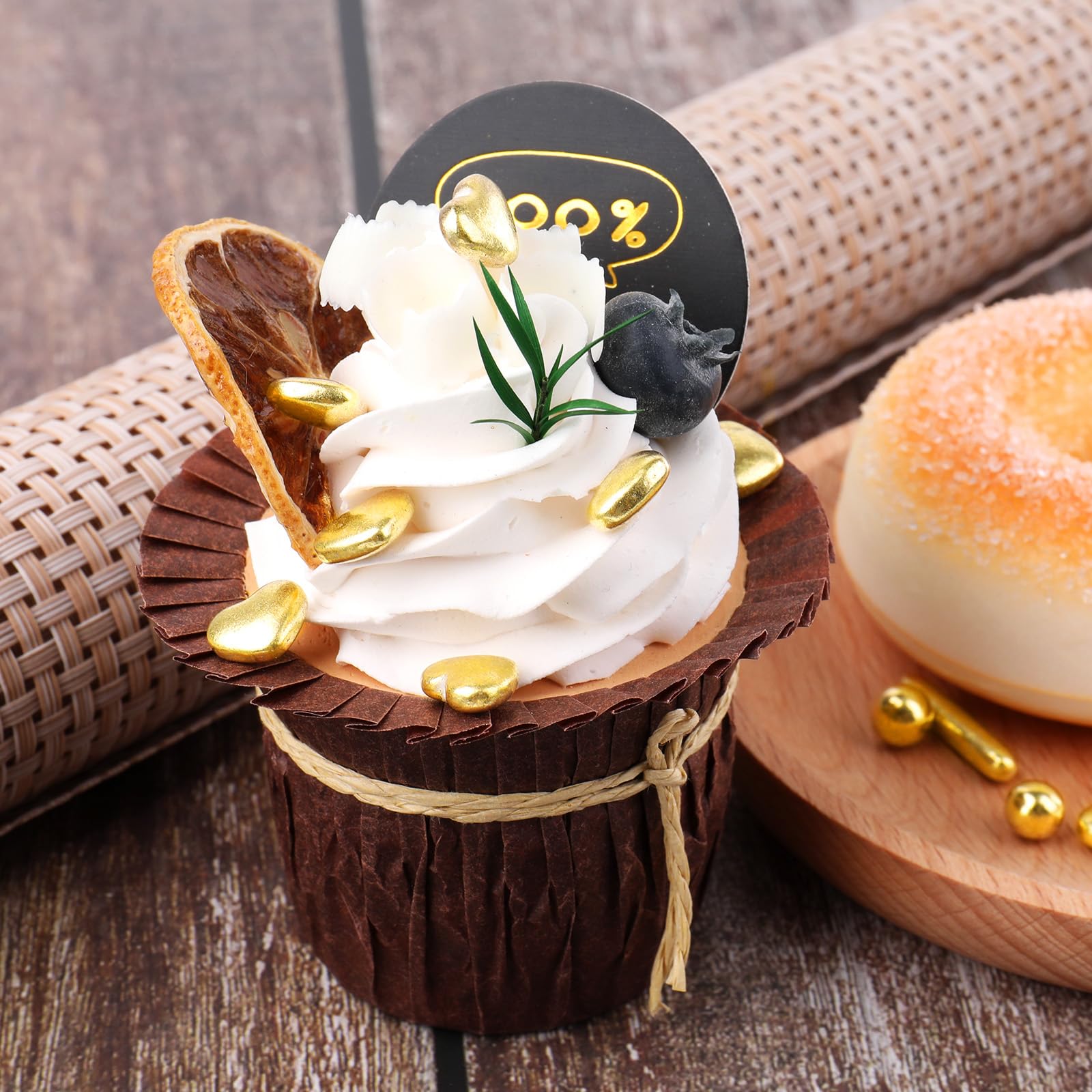 Miss Doozy gold pearls enhance ice cream toppings with luxury.