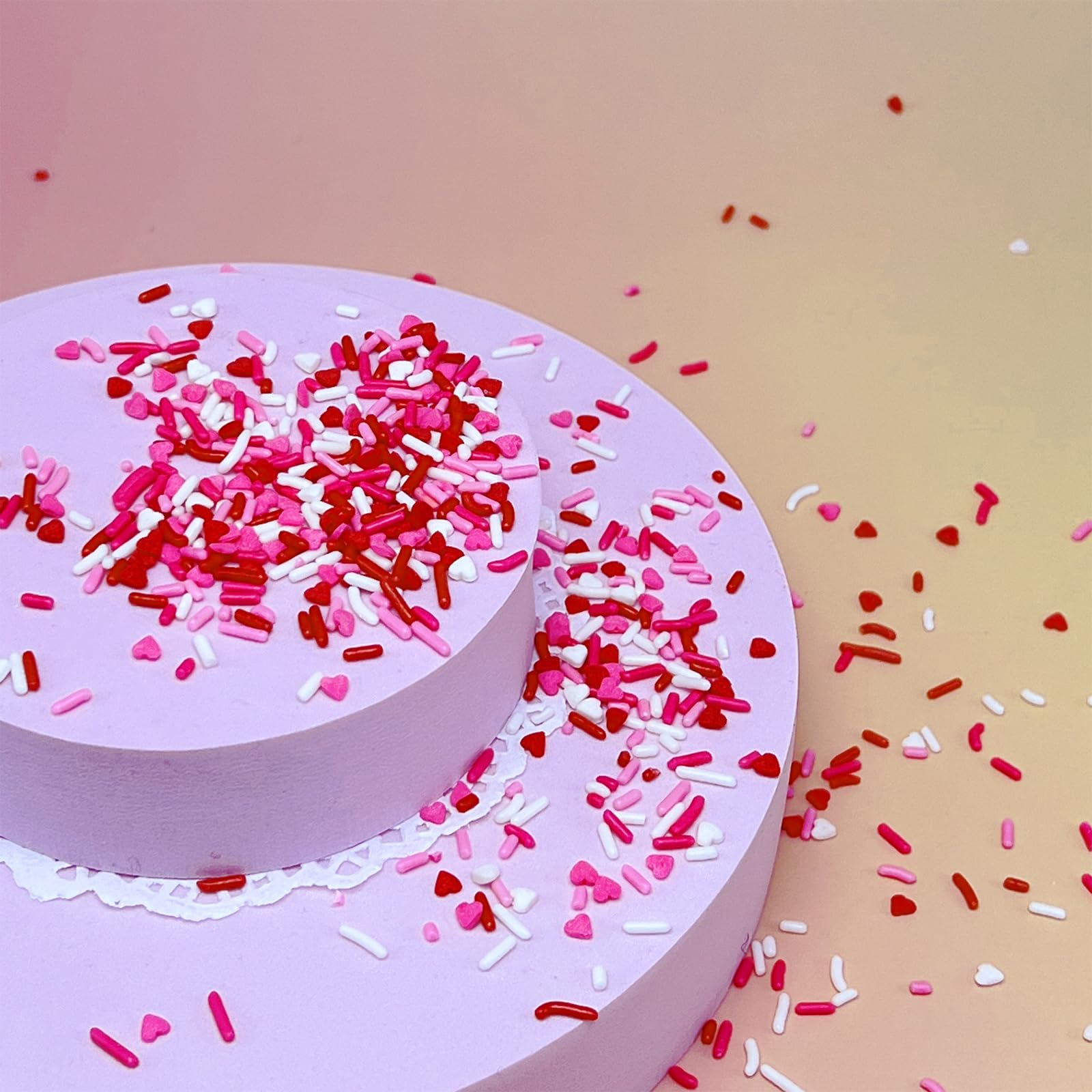 Miss Doozy storage container keeps sprinkles fresh and ready to use.