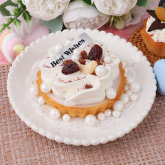 Miss Doozy White Pearl Sprinkles 4mm jar adds larger, elegant accents to cupcakes and cookies.