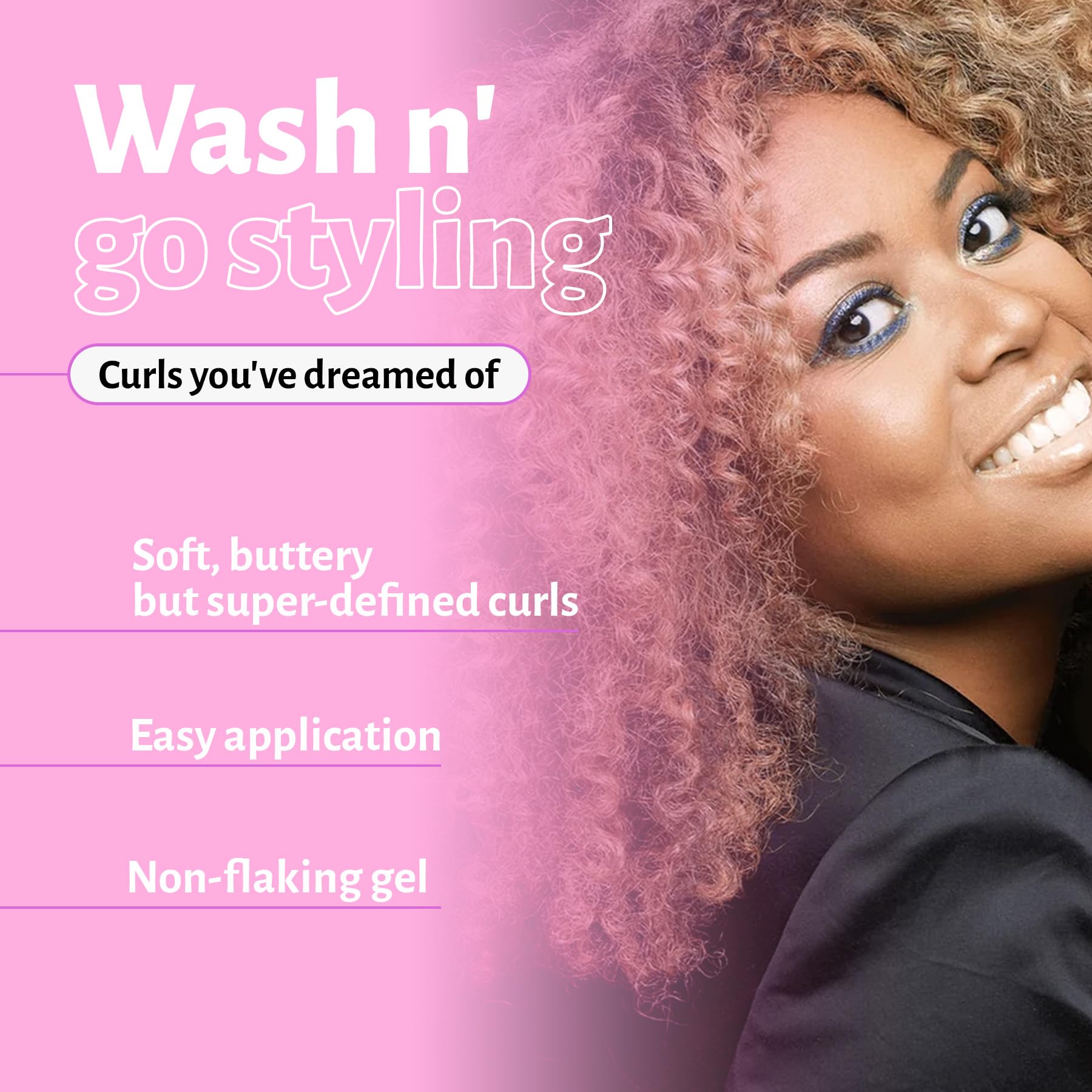 Miss Jessie's Senora Rizada Gel applied to damp hair defines curls softly