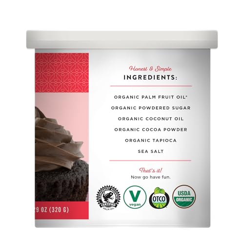 Miss Jones Baking fudge chocolate frosting—perfect for piping and decorating.