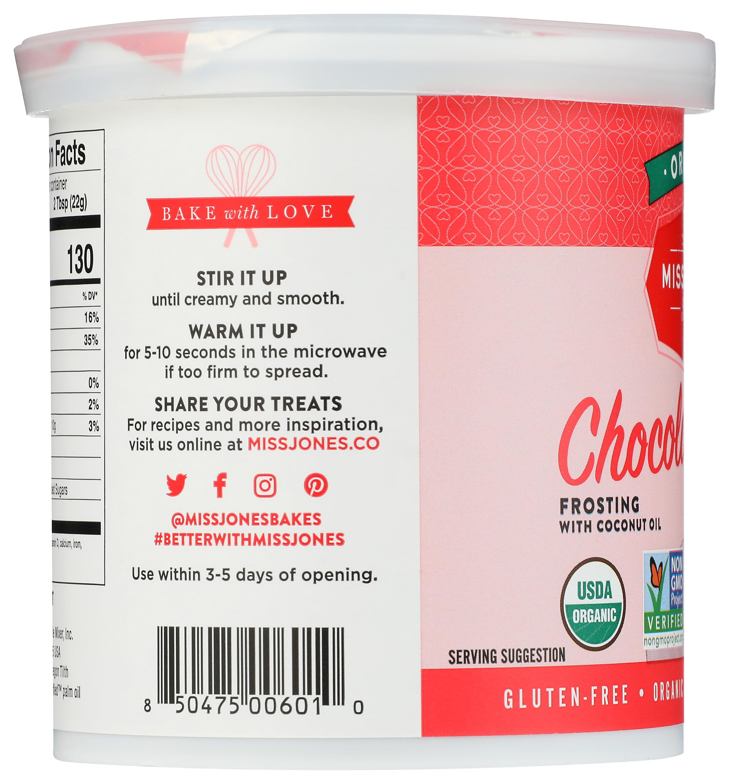 Miss Jones Baking gluten-free dairy-free frosting—safe for allergy-conscious bakers.