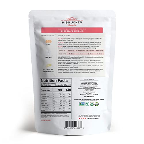Miss Jones Baking Organic Chocolate Cake Mix batter whisked to smooth consistency