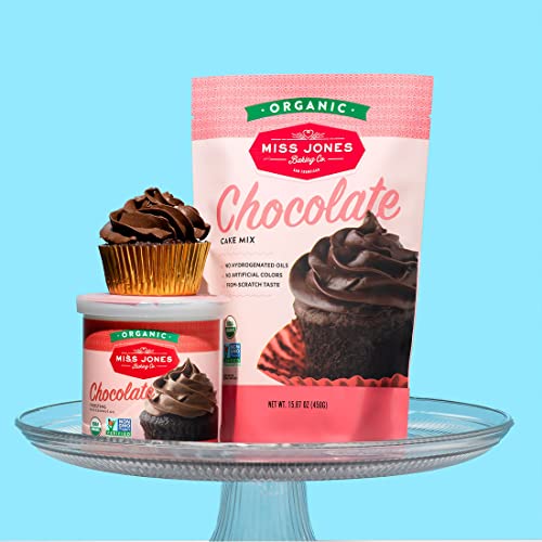 Miss Jones Organic Chocolate Cake Mix box, sealed and ready to shop