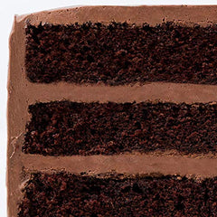 Miss Jones batter poured into a cake pan, ready for baking