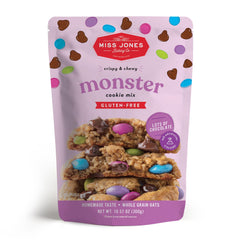 Miss Jones Cookie Monster Mix packshot with abundant chocolate chips for bold flavor
