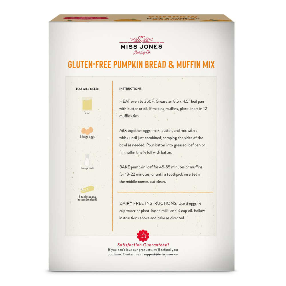 Miss Jones Gluten Free Pumpkin Bread Muffins batter ready to bake.