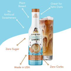 Miss Mary’s Almond Biscotti Syrup on coffee or tea setup for flavor boost