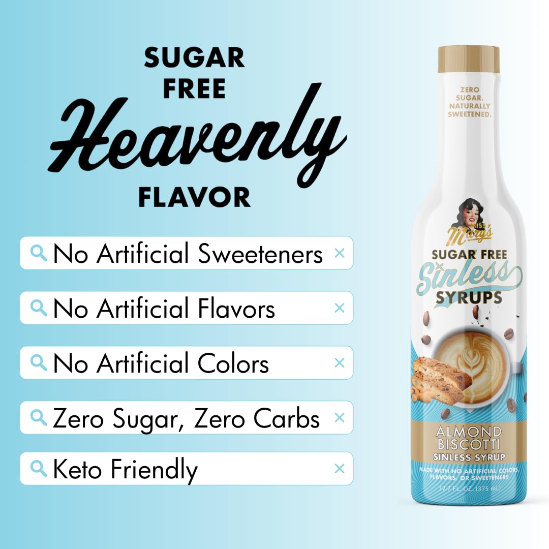 Miss Mary’s Almond Biscotti Syrup over oatmeal for breakfast flavor enhancement