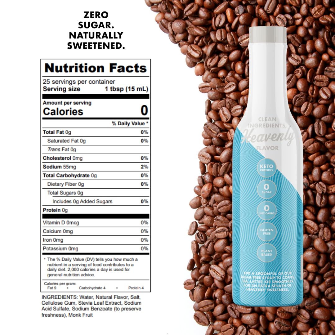 Miss Mary's Madagascar Vanilla Sugar Free Coffee Syrup pour enhances keto-friendly drinks