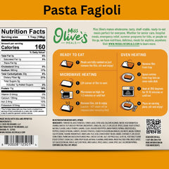 Miss Olive's Cheese Ravioli in a creamy, ready-to-serve texture.