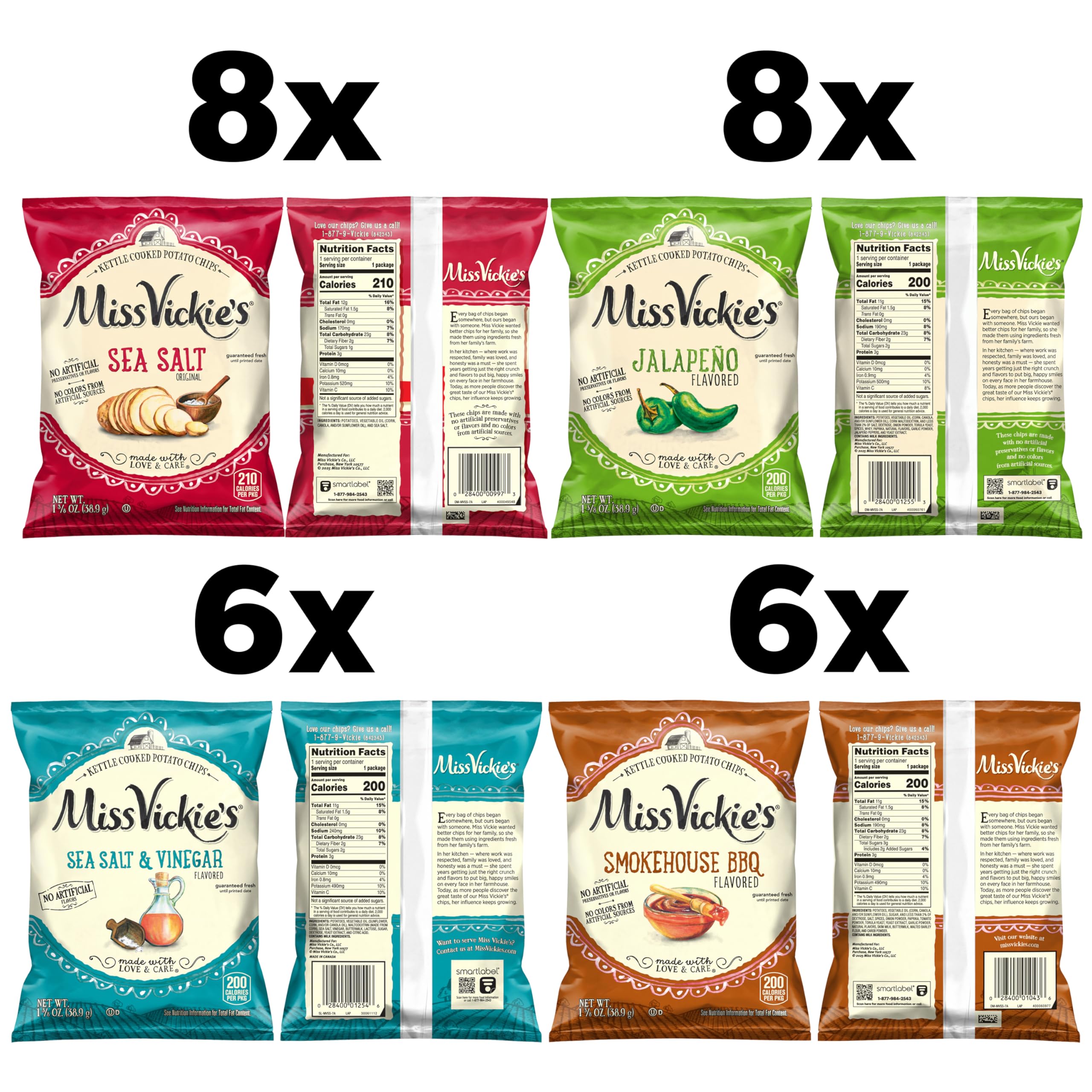 Miss Vickie's Smokehouse BBQ chips deliver smoky flavor with satisfying crunch for gatherings.