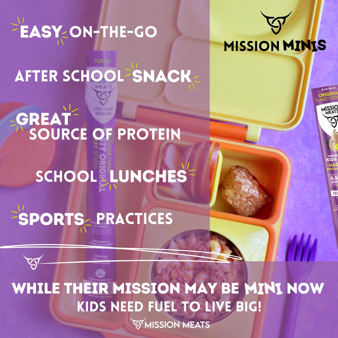 Mission Meats Allergen-free claim visible for gluten and nut free snacks.