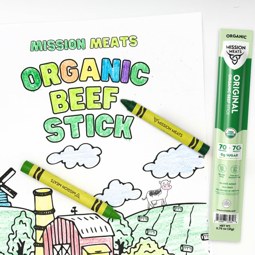 Mission Meats kids-friendly lunch idea with assorted meat sticks