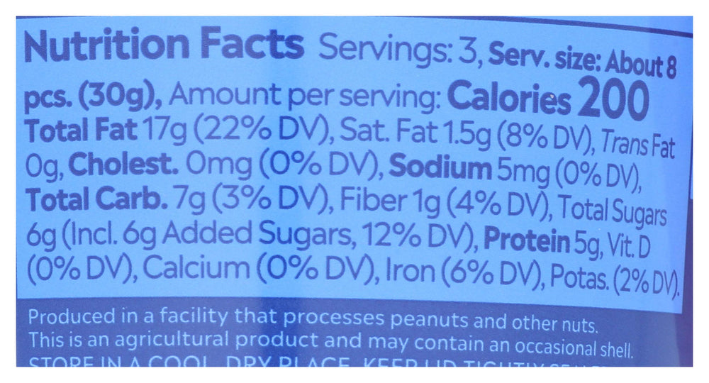 Packaging detail of Mitica caramelized walnuts showcasing a convenient pouch.