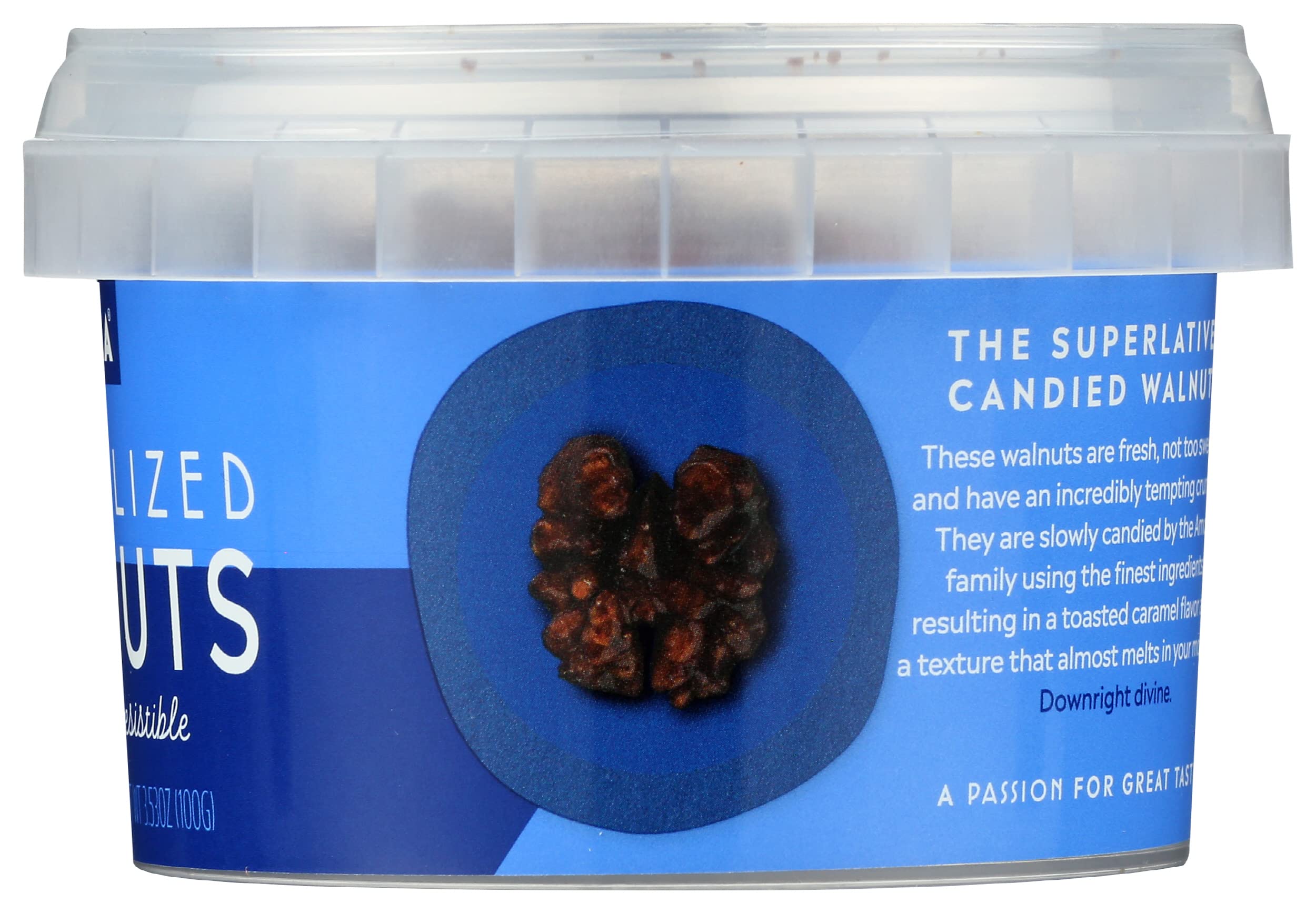 Snack pairing ideas with Mitica caramelized walnuts showing versatile flavor companions.