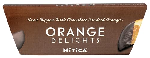 Candied orange slices with chocolate coating by Mitica.