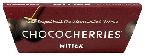 Mitica Chocolate Cherries measured portion demonstrates convenient ready-to-enjoy serve size.