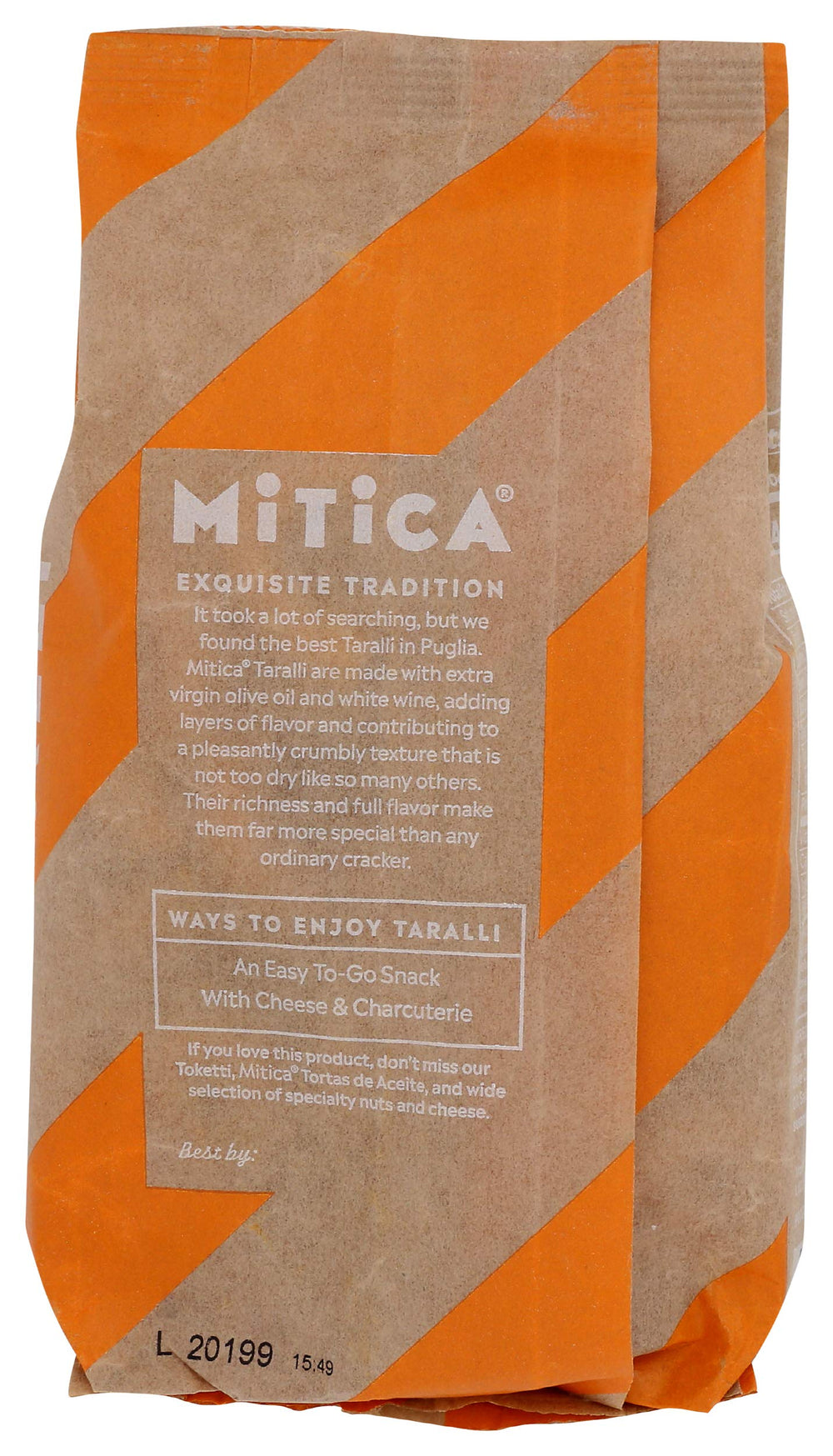 Mitica taralli surface texture — golden crust and light bite.