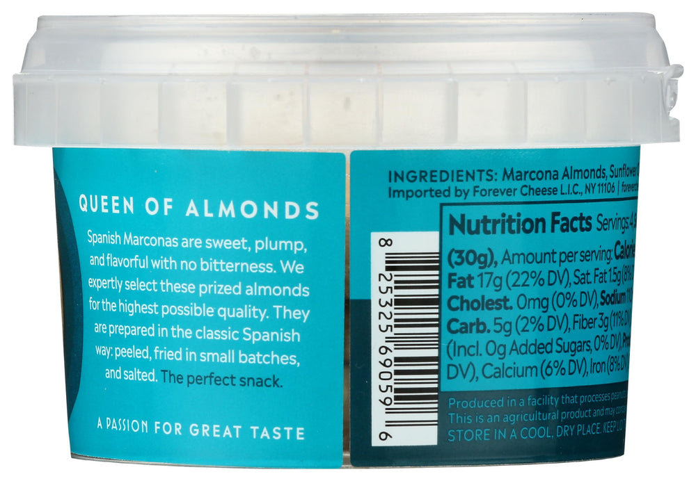 Mitica Marcona almonds on a cheese board for gourmet entertaining.