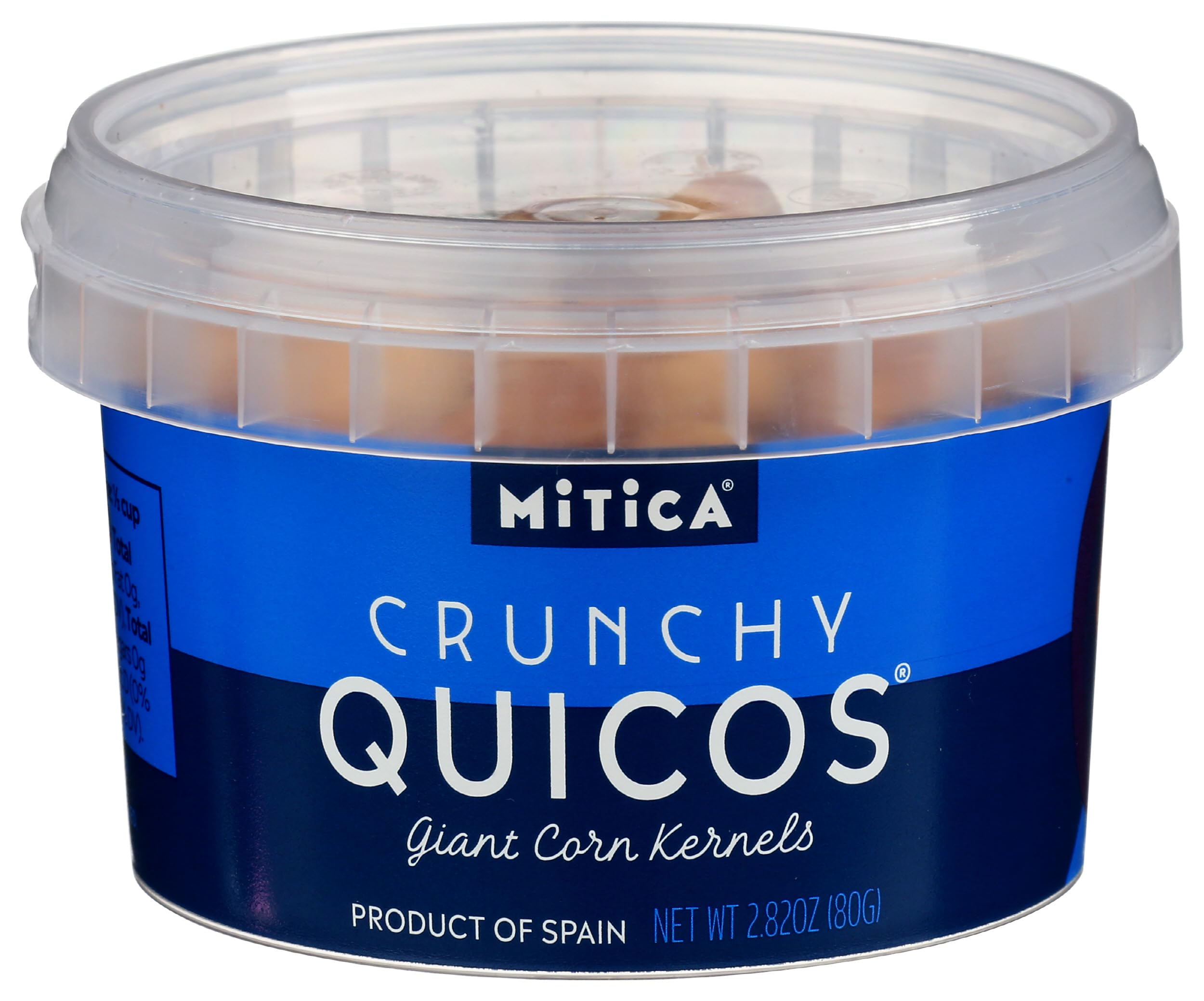 Mitica Quicos crispy corn snack close-up showing crunchy texture for on-the-go bites