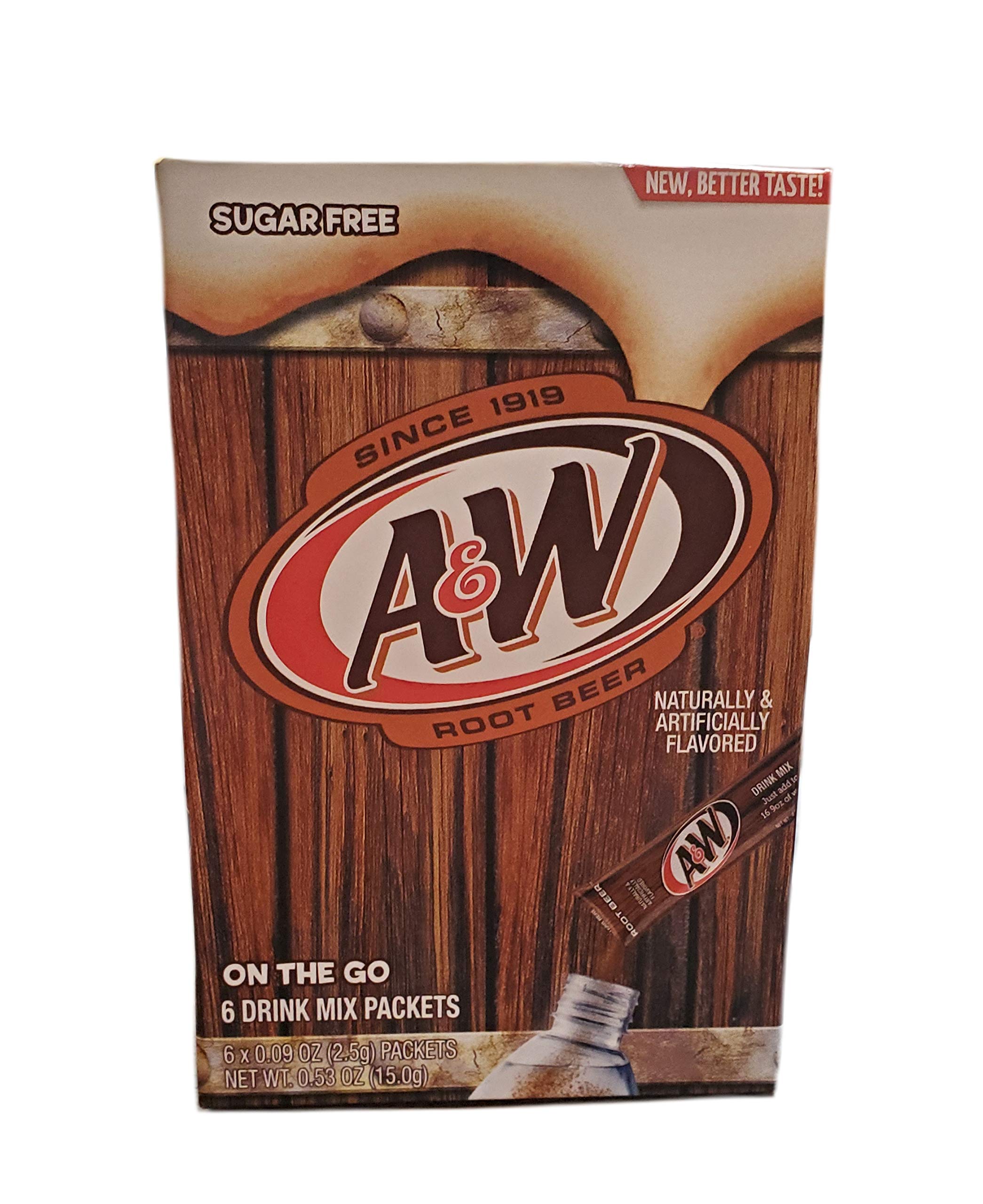 Miubaao A&W Root Beer sugar-free drink mix packets for portable flavor without sugar.
