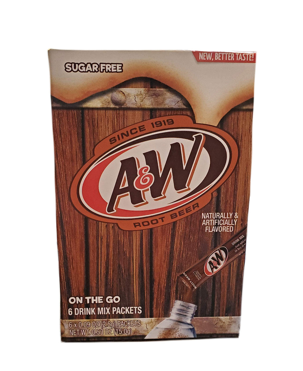 Miubaao A&W Root Beer sugar-free drink mix packets for portable flavor without sugar.