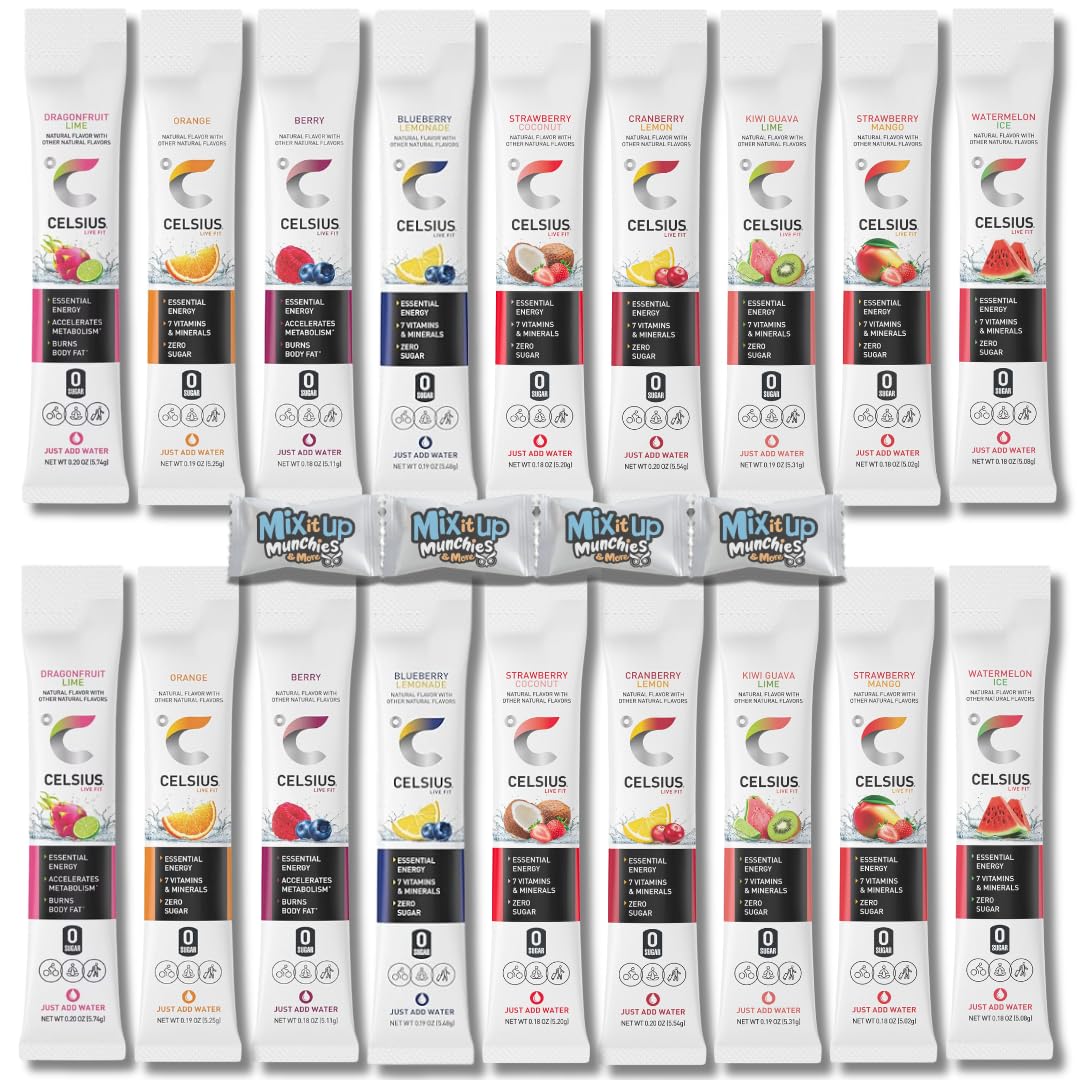 Mix It Up Munchies energy packets variety flavors lineup for on-the-go refreshment