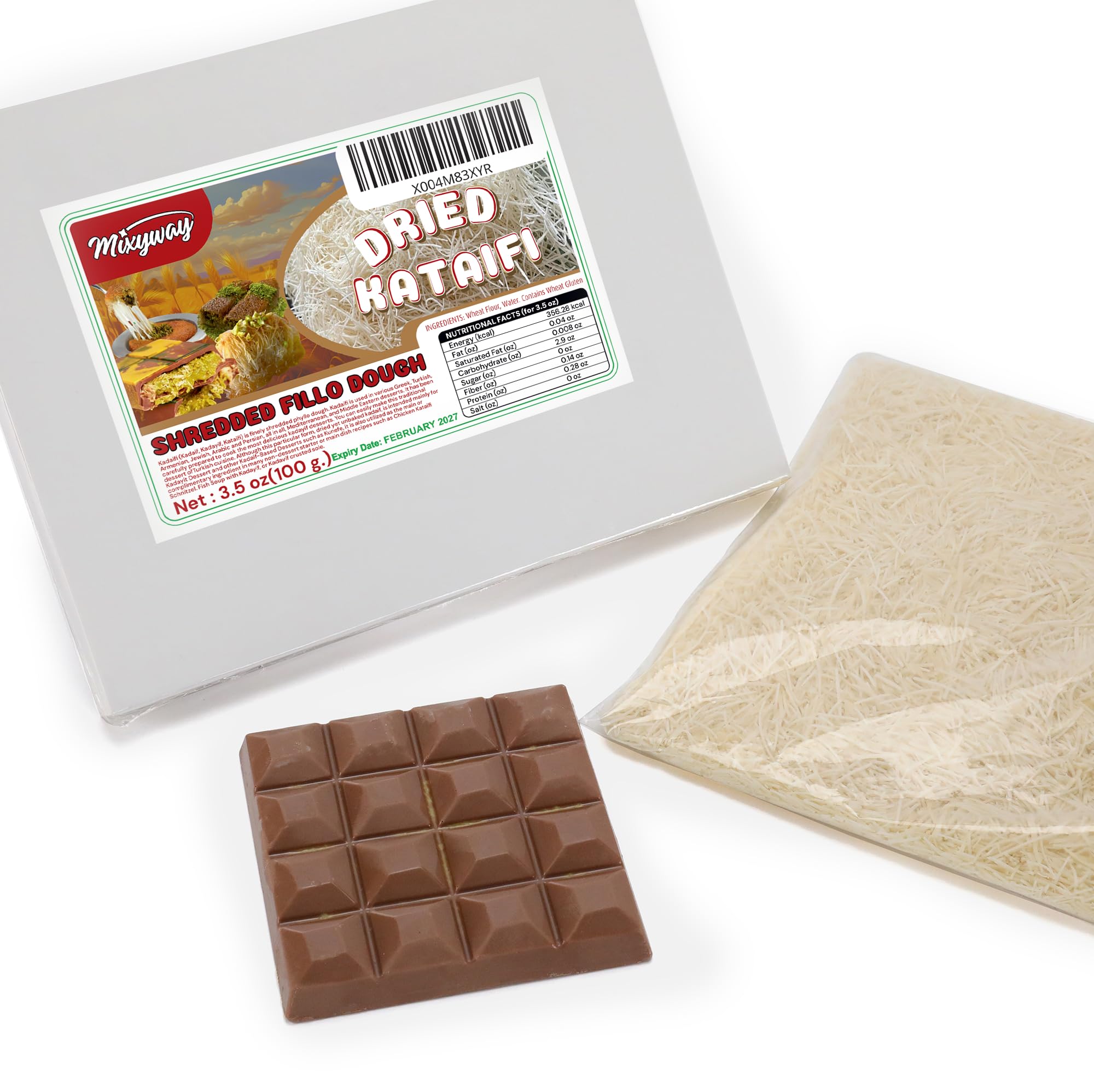 Mixyway Kataifi artisanal craftsmanship in shredded phyllo.