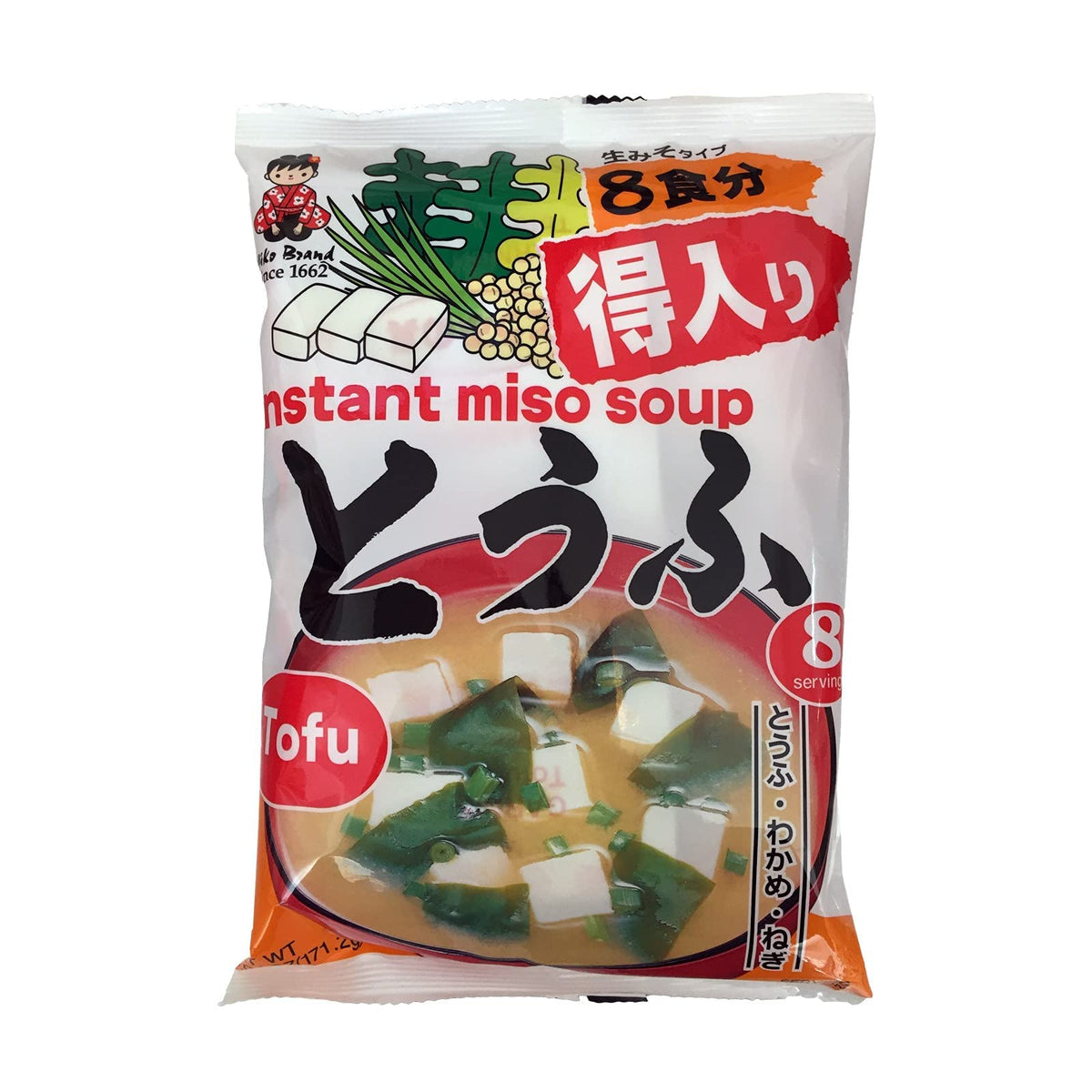 Miyasaka Miko instant miso soup with tofu packaging for quick meals