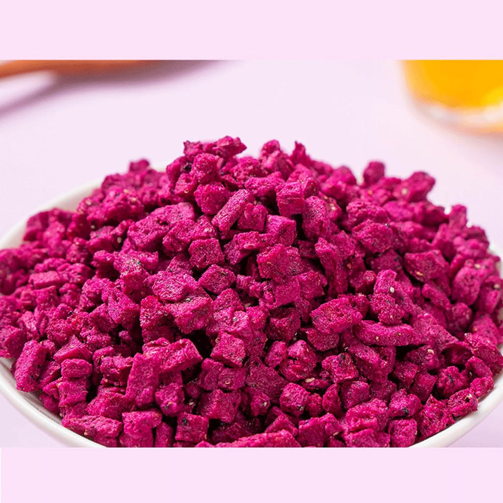 Mkostlich dragon fruit cubes in salad providing tropical crunch