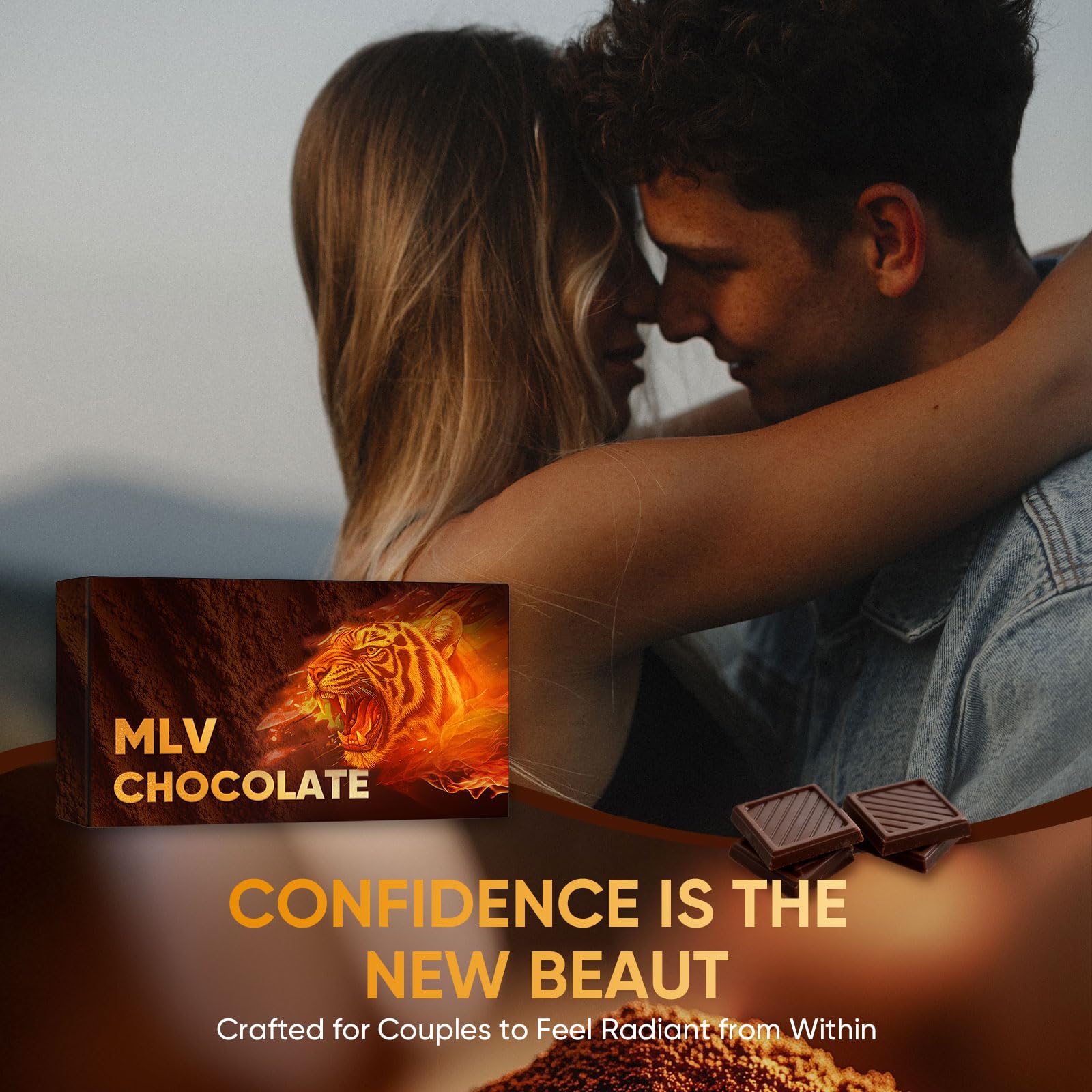 Desk-side moment featuring MLV Chocolate for daily wellbeing ritual.
