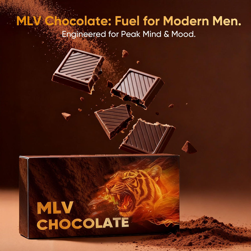 Serving suggestion with MLV Chocolate as a quick mood-friendly treat.