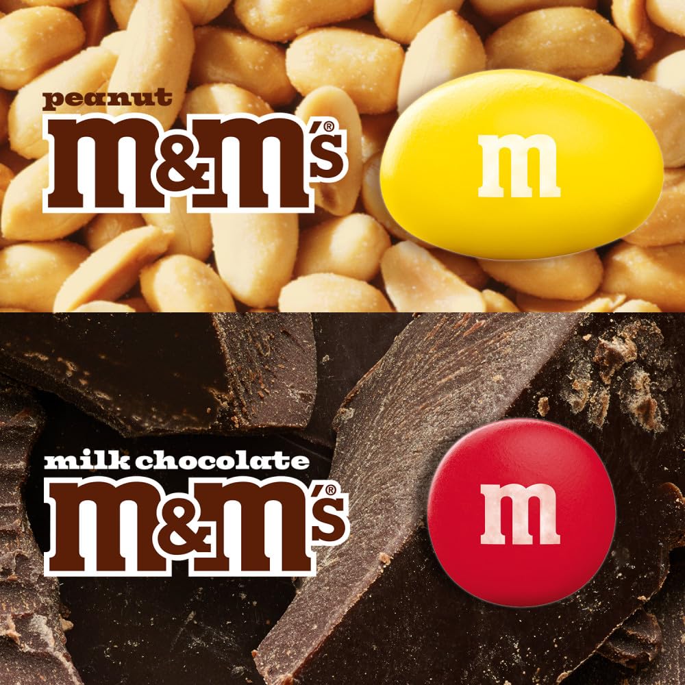 M&M's Milk Chocolate candies pour into a bowl for movie nights.