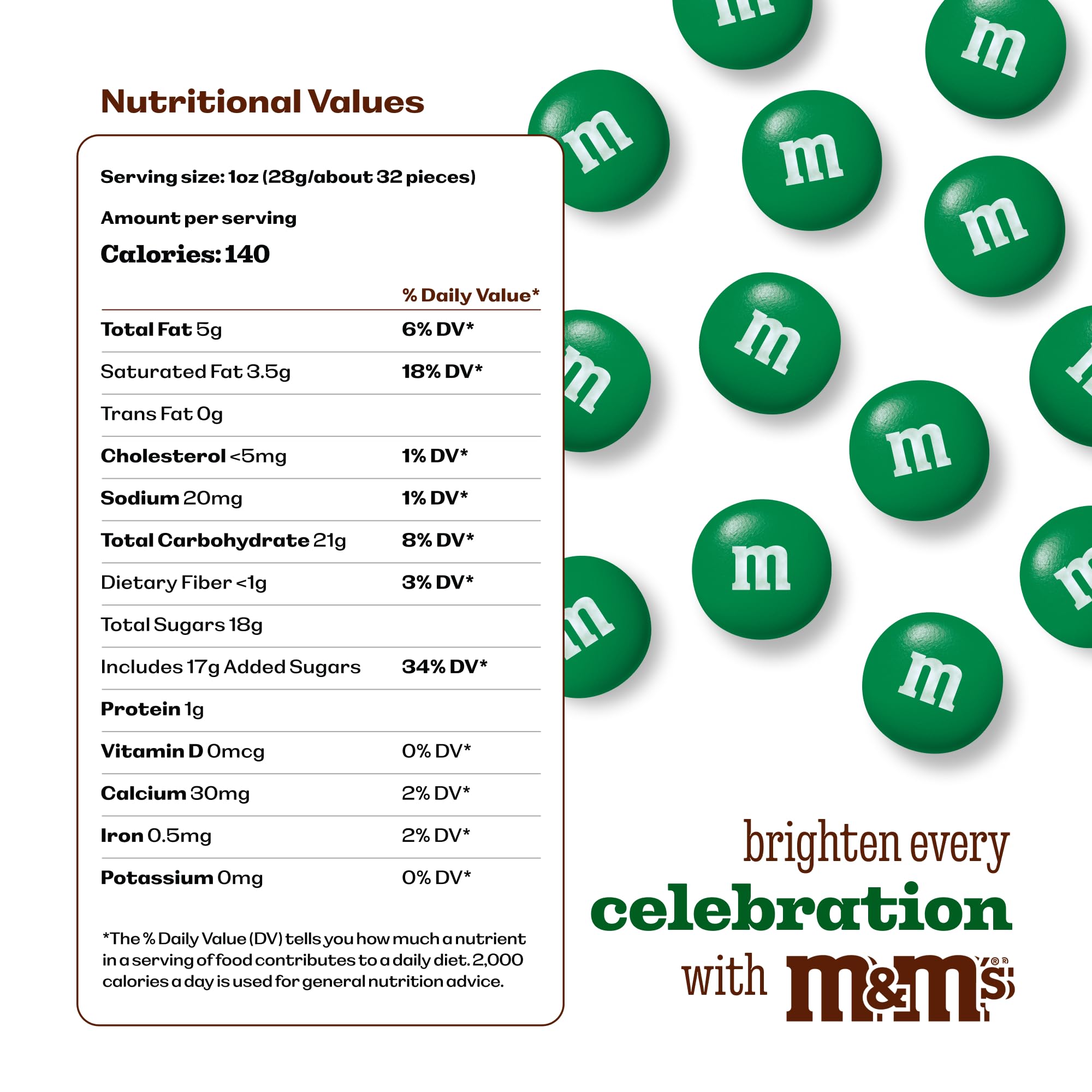 M&amp;M’S WORLD dark green milk chocolate candy bowl display for colorful centerpieces.