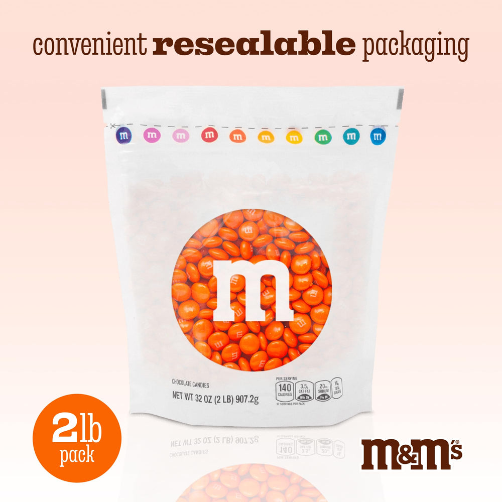 M&M's World orange candy used to decorate cookies.