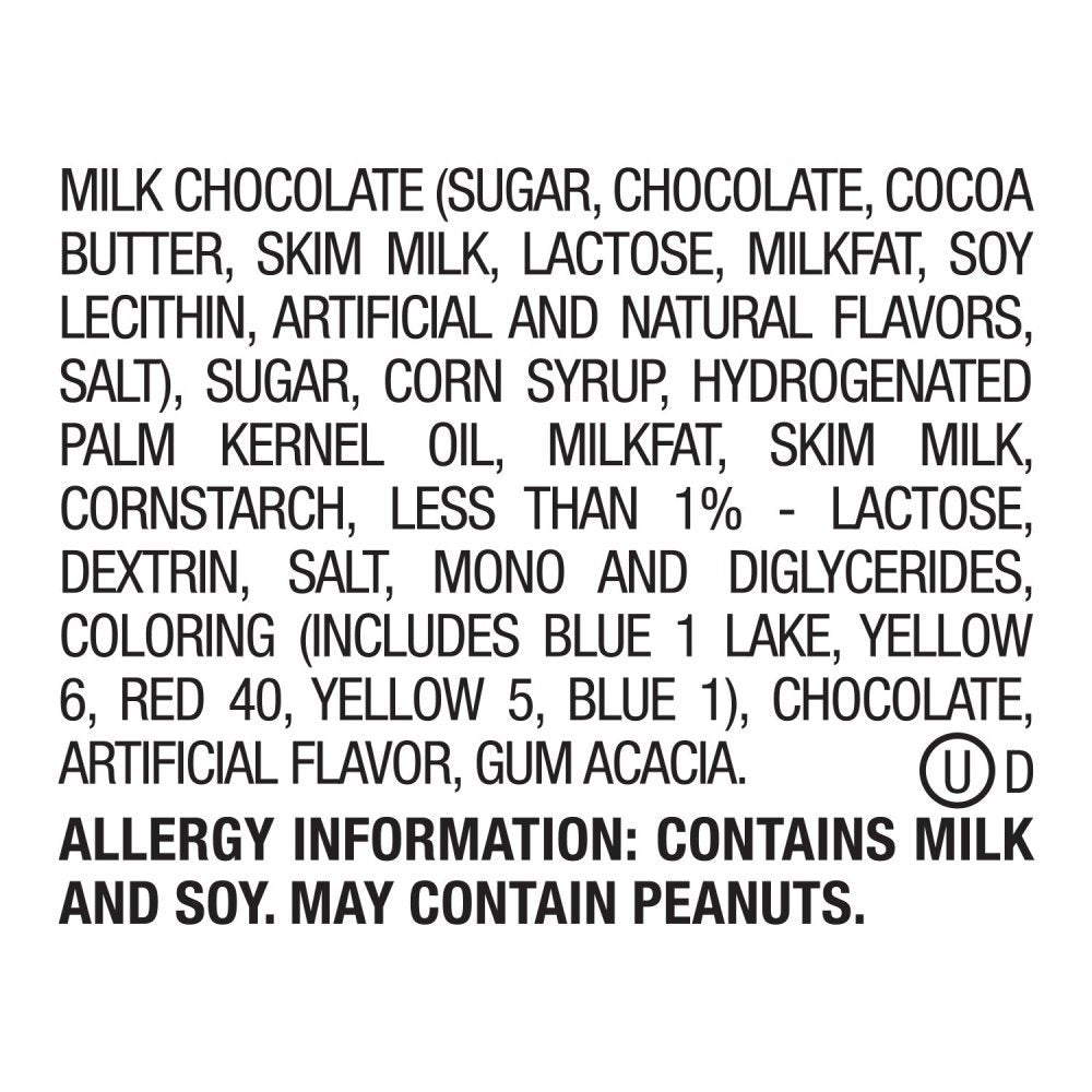 M&M's Caramel tube product shot highlighting milk chocolate core.