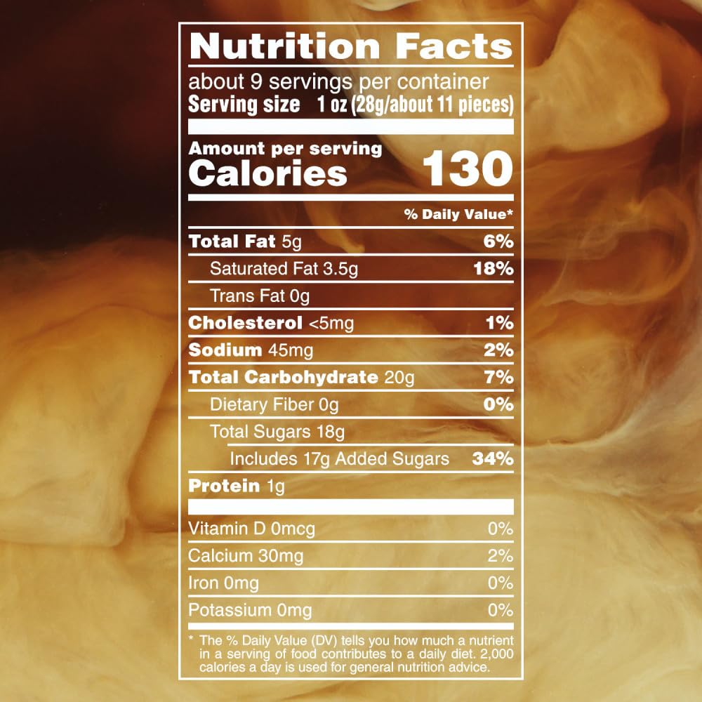 M&M'S Caramel Cold Brew in bulk packaging supports easy sharing.