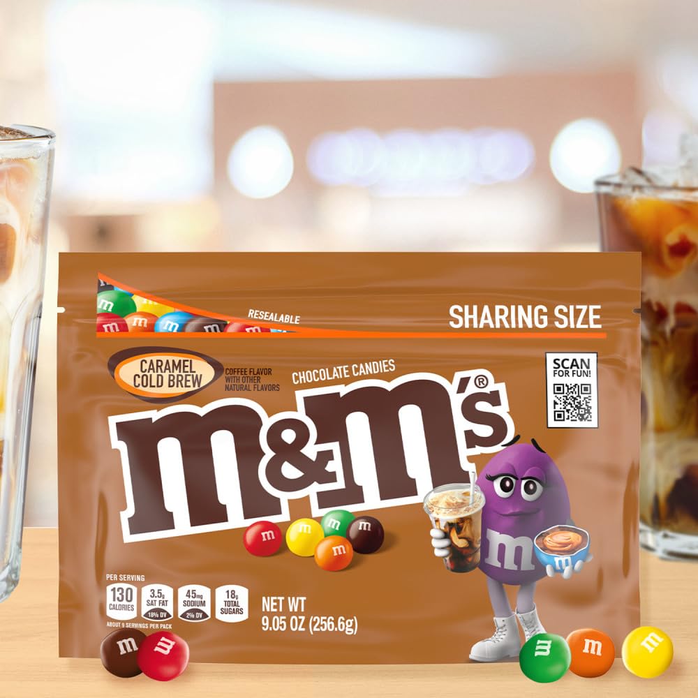 M&M'S Caramel Cold Brew is a convenient coffee-flavored snack.