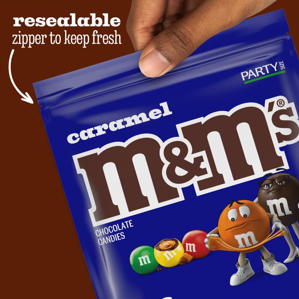 M&M'S caramel candy as a topping on sundaes and brownies for flavor